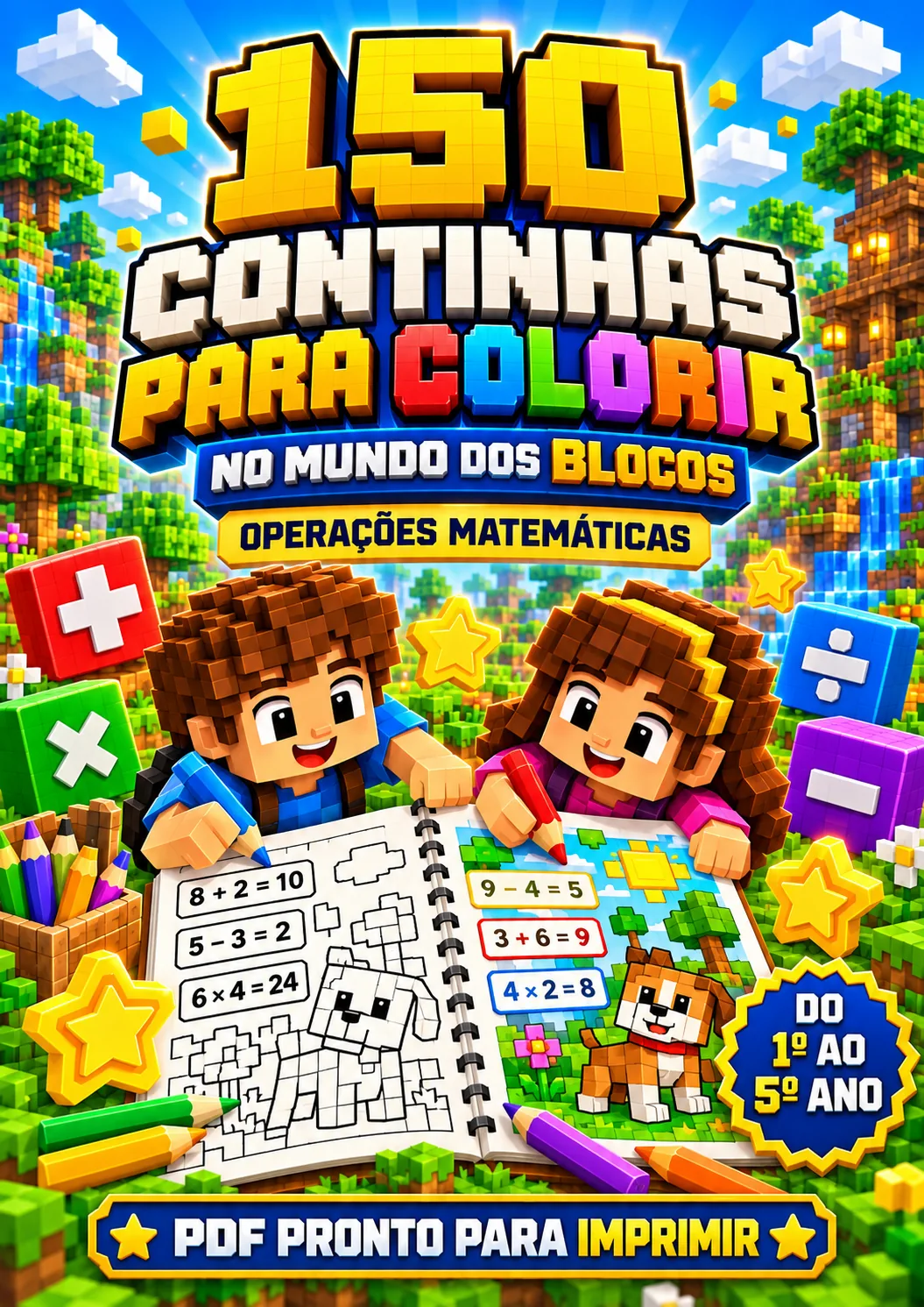 Produto principal com 150 continhas para colorir
